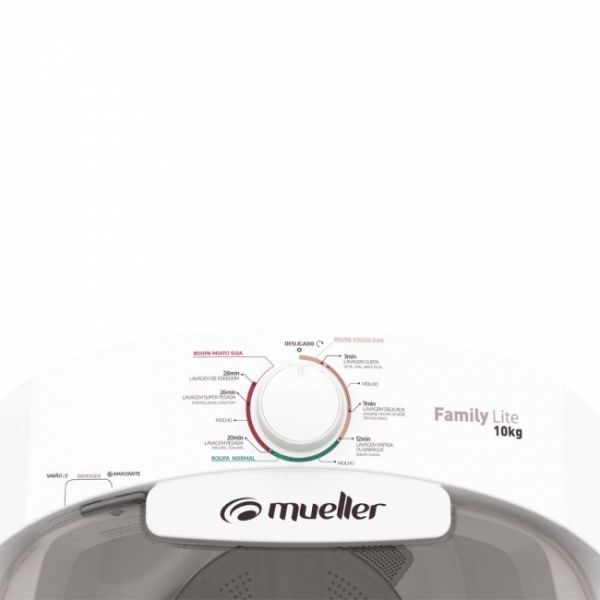 TANQUINHO SEMIAUTOMÁTICO MUELLER FAMILY BRANCO 10KG