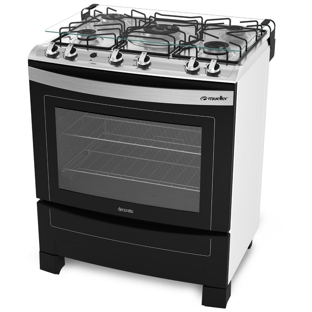 FOGAO MUELLER 5B DECORATO VIDRO PTO