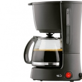 CAFETEIRA MALLORY AROMA 16 CAFES FILTRO PERMANENTE PRETA/PRATA 110V
