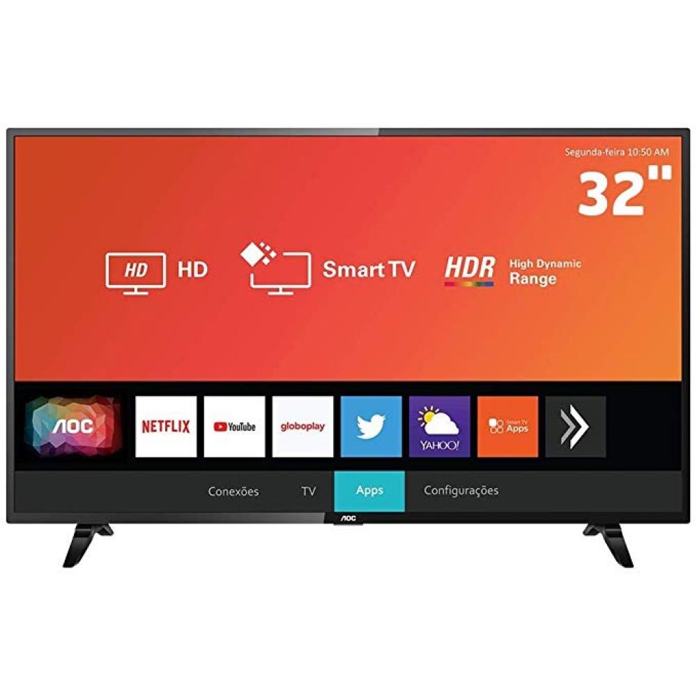 TV 32 AOC SMART 32S5295 78G LED HD HDR WI-FI 2 USB 3 HDMI NETFLIX YOUTUBE